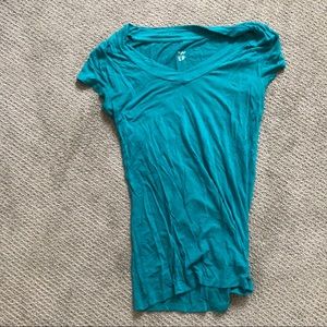 [mossimo] aqua v neck t shirt